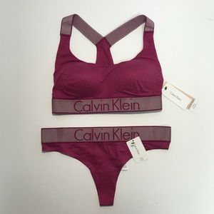 Calvin Klein Sports Bra and Thong